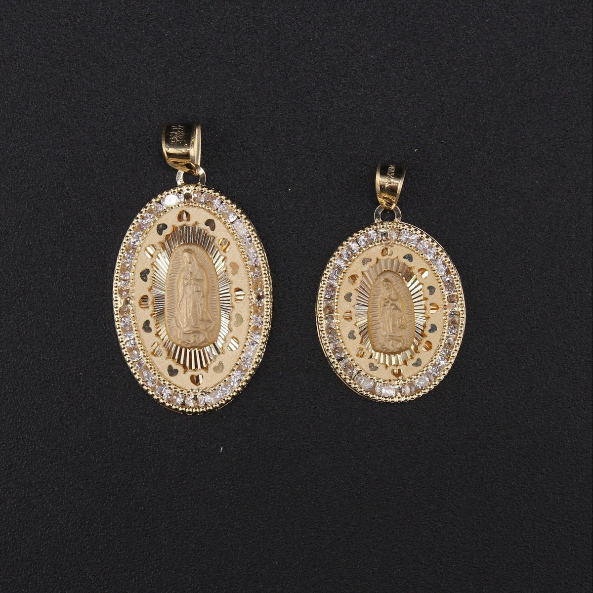 10K Virgin Mary Charm