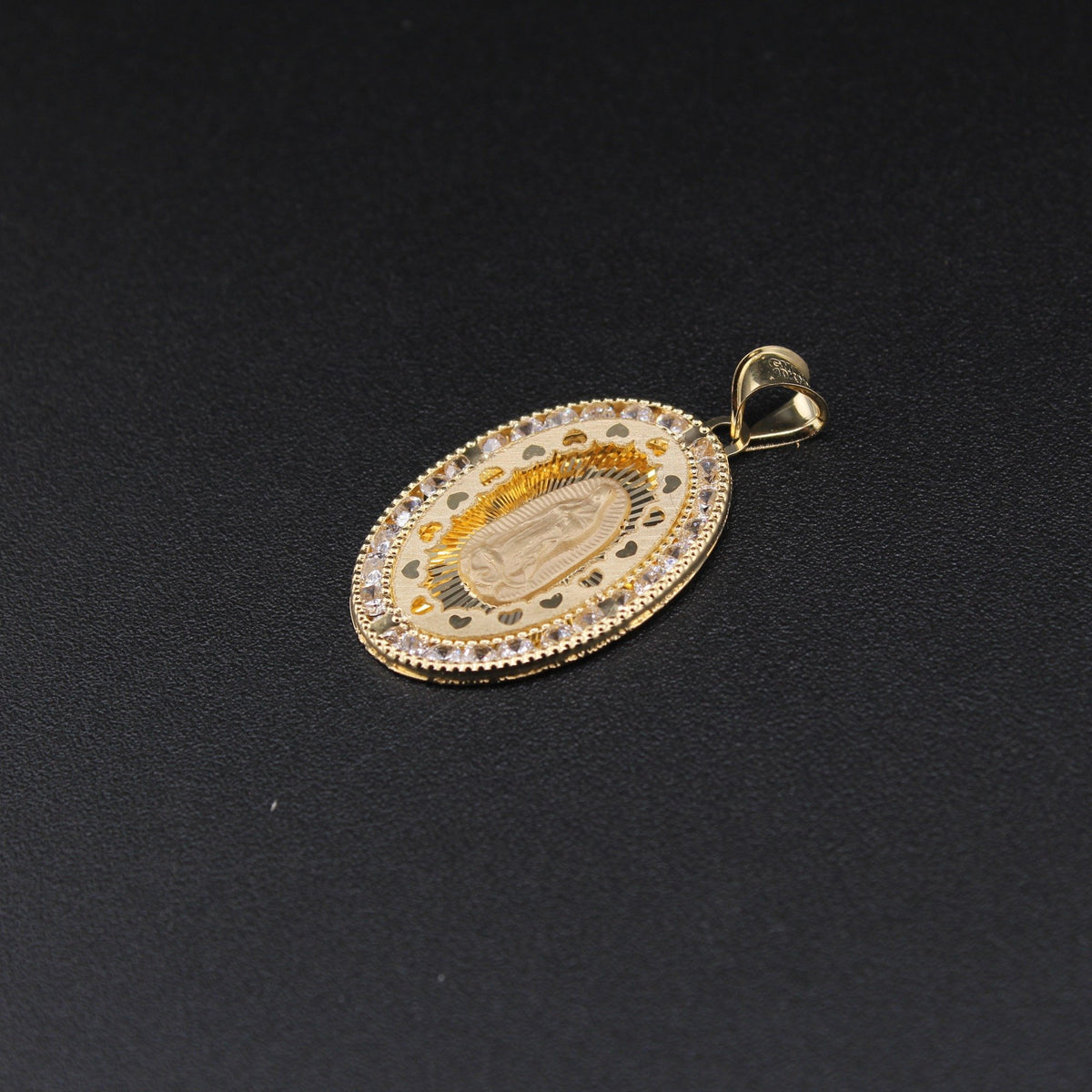 10K Virgin Mary Charm