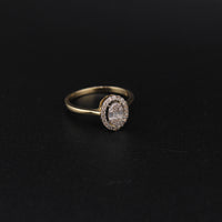 10KT Yellow Gold Ladies Diamond Round Ring