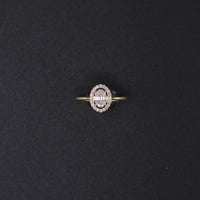 10KT Yellow Gold Ladies Diamond Round Ring