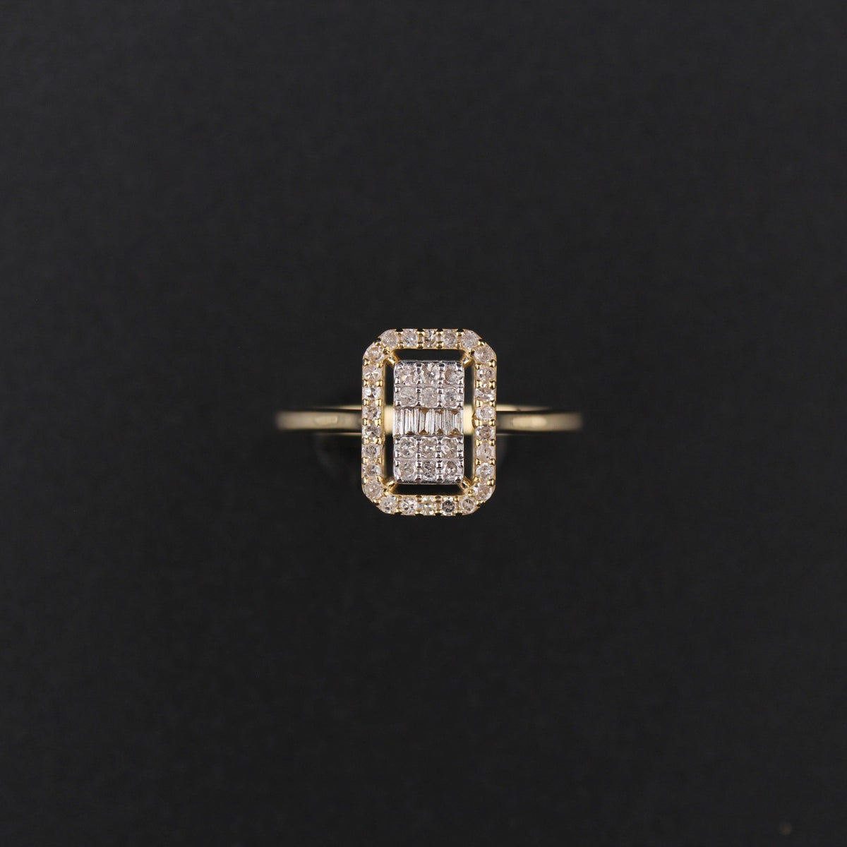10K Yellow Gold Ladies Diamond Ring