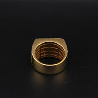 10K Yellow Gold Baguette Diamond Ring