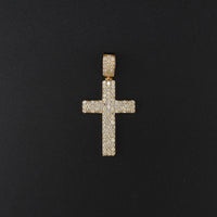10K Diamond Cross Pendant 3CTW