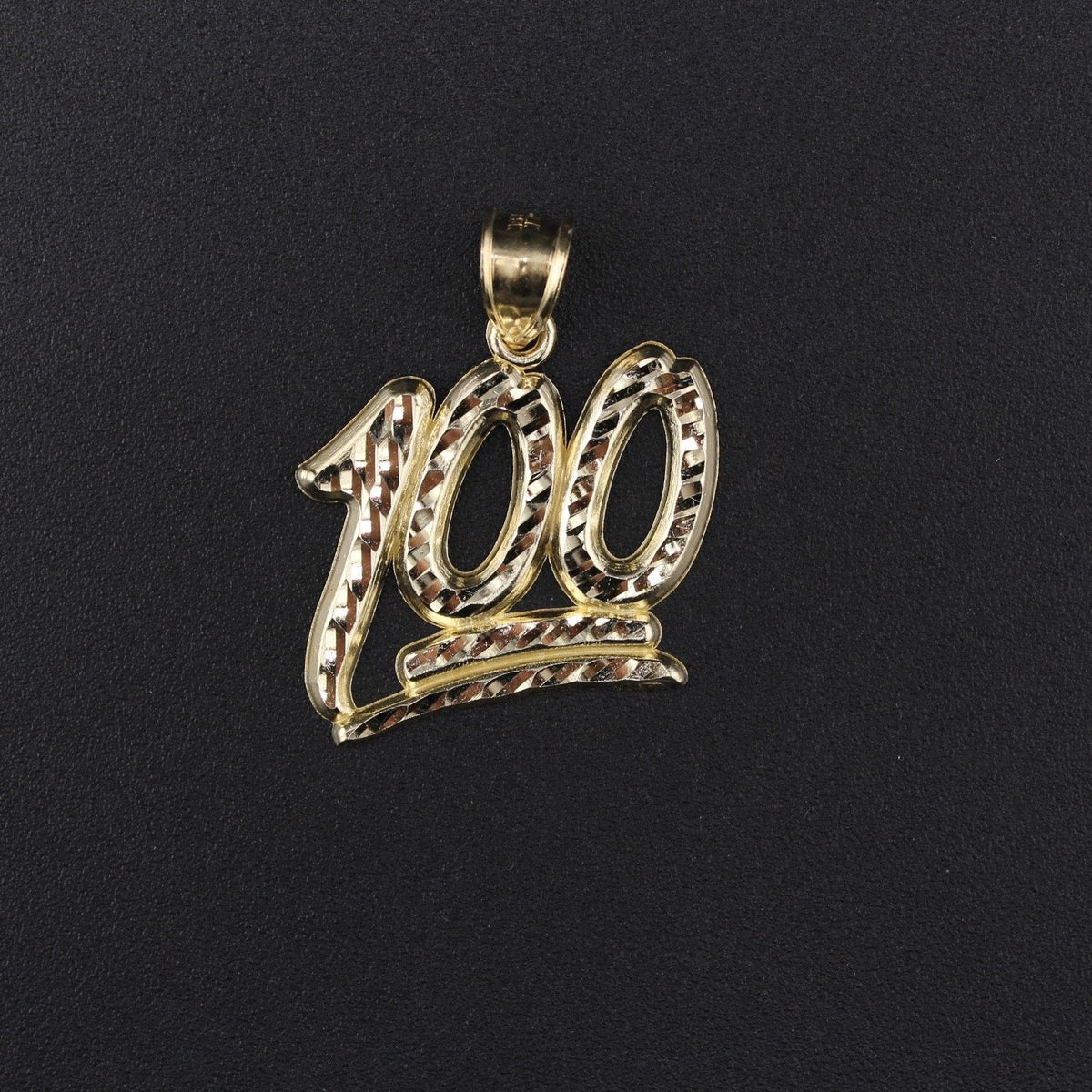 10K Gold 100 Pendant