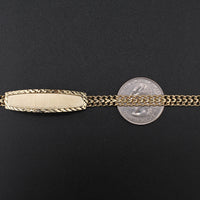 10K Gold ID Chino Bracelet