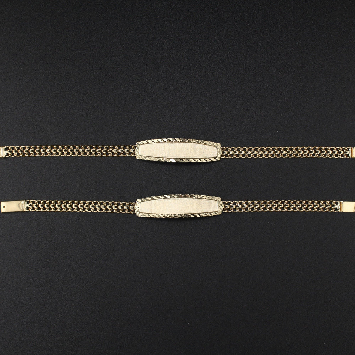 10K Gold ID Chino Bracelet