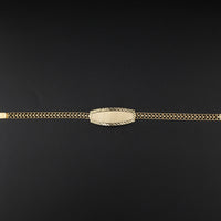 10K Gold Chino ID Bracelet 9 inch