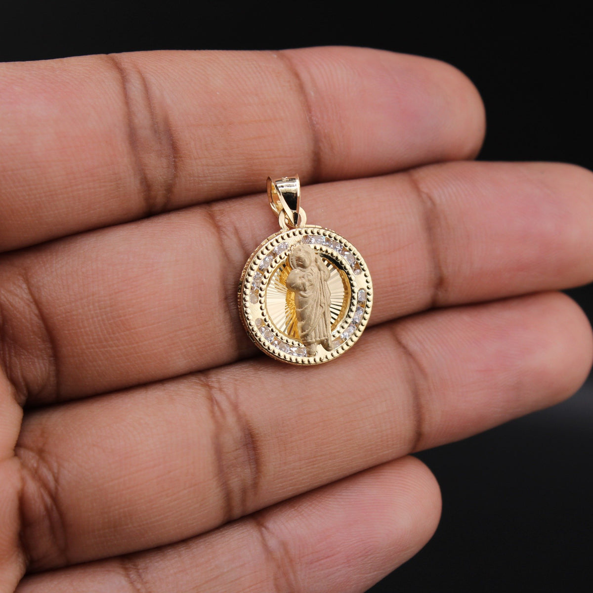 10K Mini Saint Jude Pendant