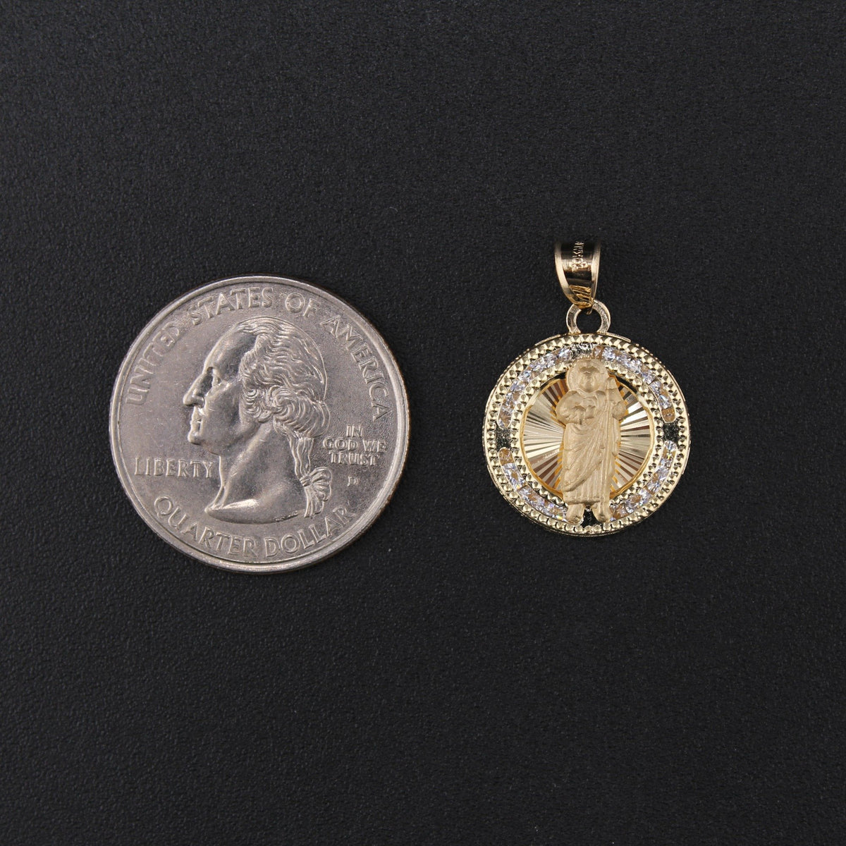 10K Mini Saint Jude Pendant