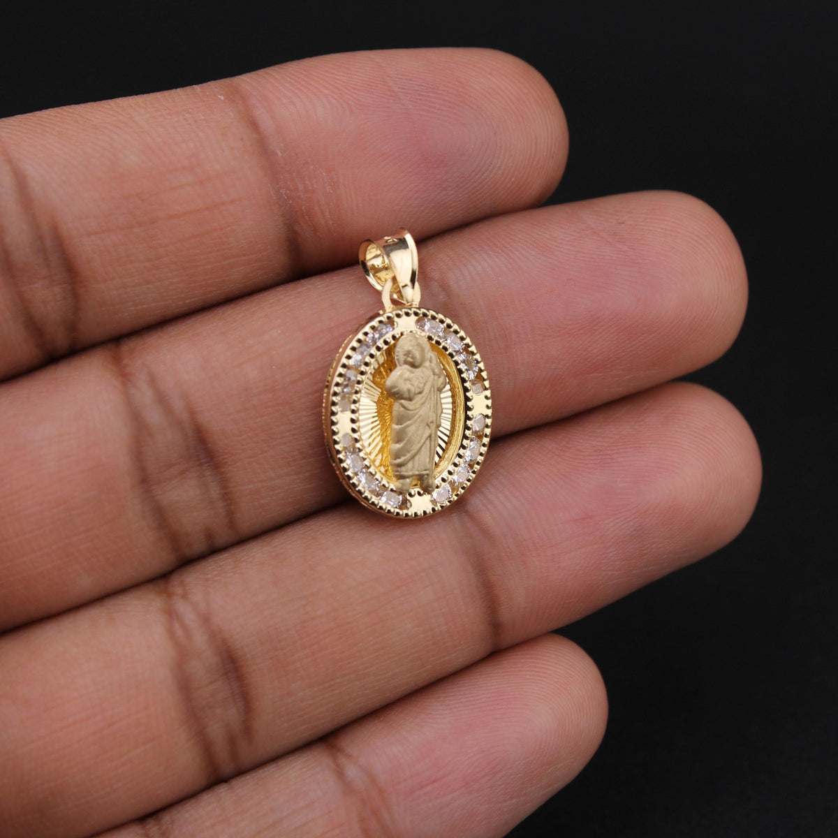 Real 10K San Judas Pendant