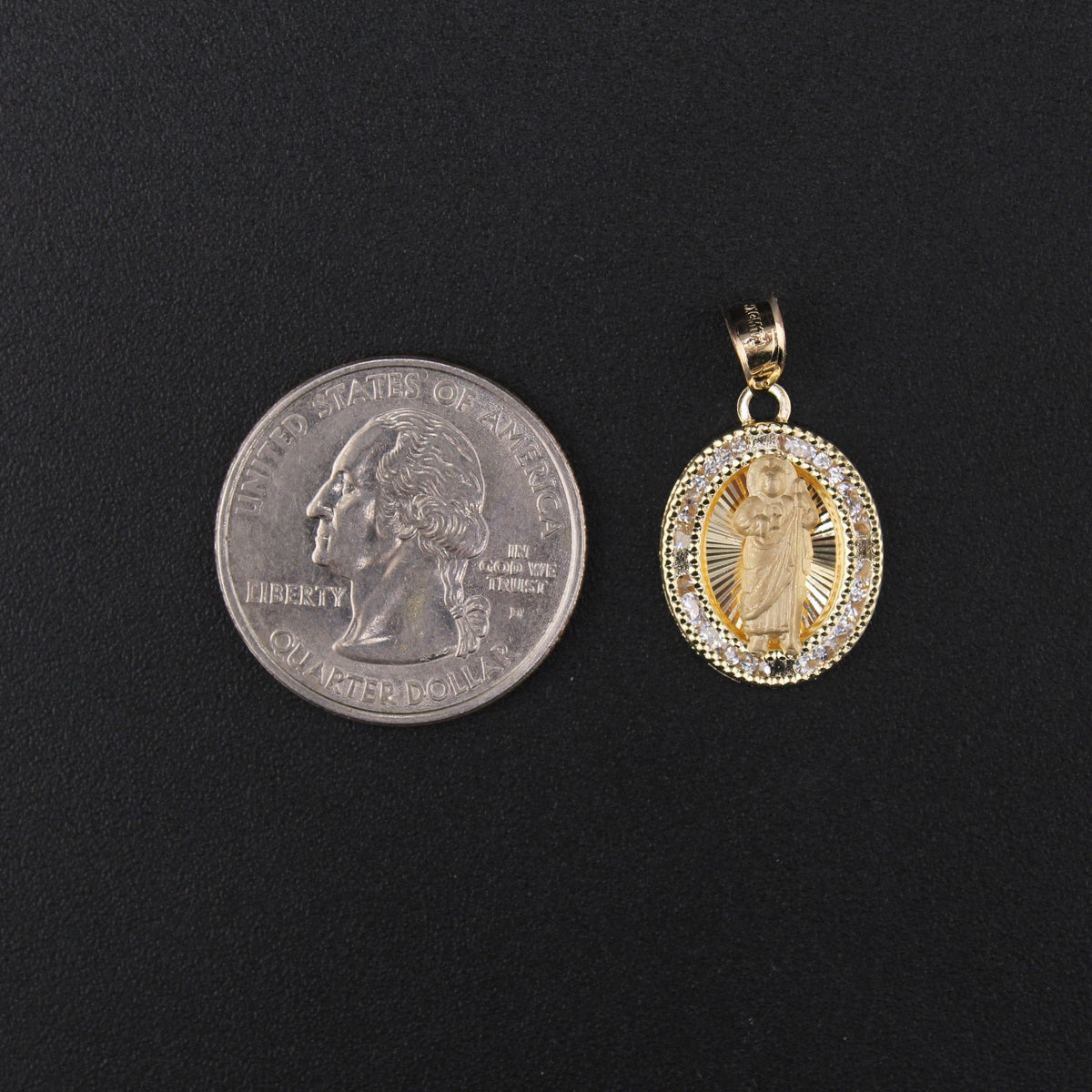 Real 10K San Judas Pendant
