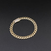 10K YG Greek Design Royal Monaco Bracelet 7in (6.8g) 7mm