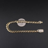 10K Cuban Link Bracelet 8in 7mm
