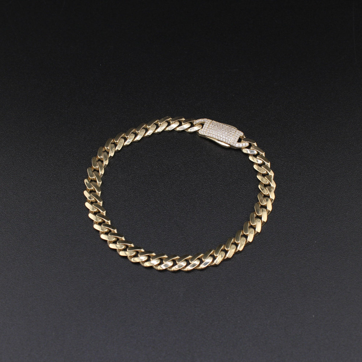 10K Cuban Link Bracelet 8in 7mm