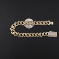 10K YG Royal Vers Bracelet 8in (14.1g) 10mm
