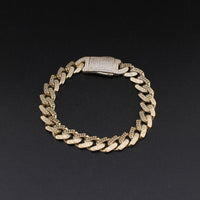 10K YG Royal Vers Bracelet 8in (14.1g) 10mm