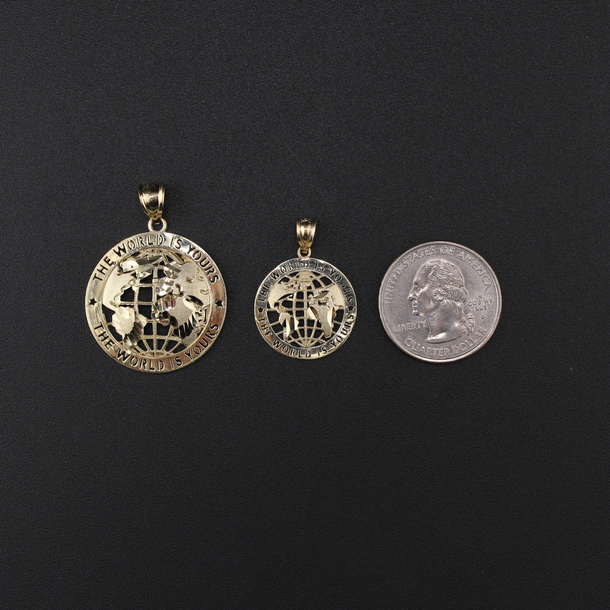 10K World Is Yours Pendant