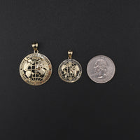 10K World Is Yours Pendant