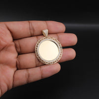 10K Bezel Pendant