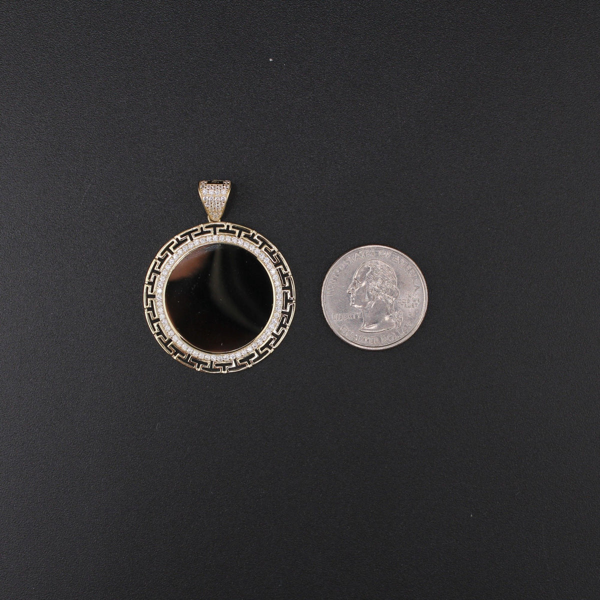 10K Bezel Pendant