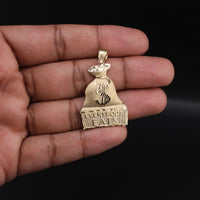 10K  Money Bag Pendant