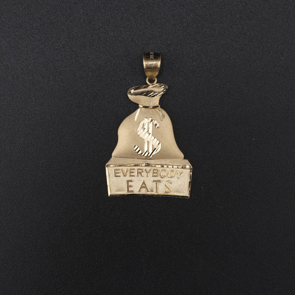 10K  Money Bag Pendant
