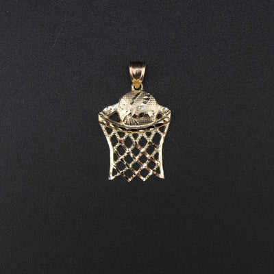 10K  Basketball Hoop Pendant