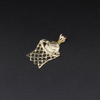 10K  Basketball Hoop Pendant