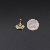 10K YG Crown Pendant (1.1g)