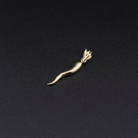 10K YG Solid Corn Pendant (1.7g)