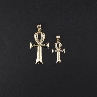 10K Ankh Cross Pendant