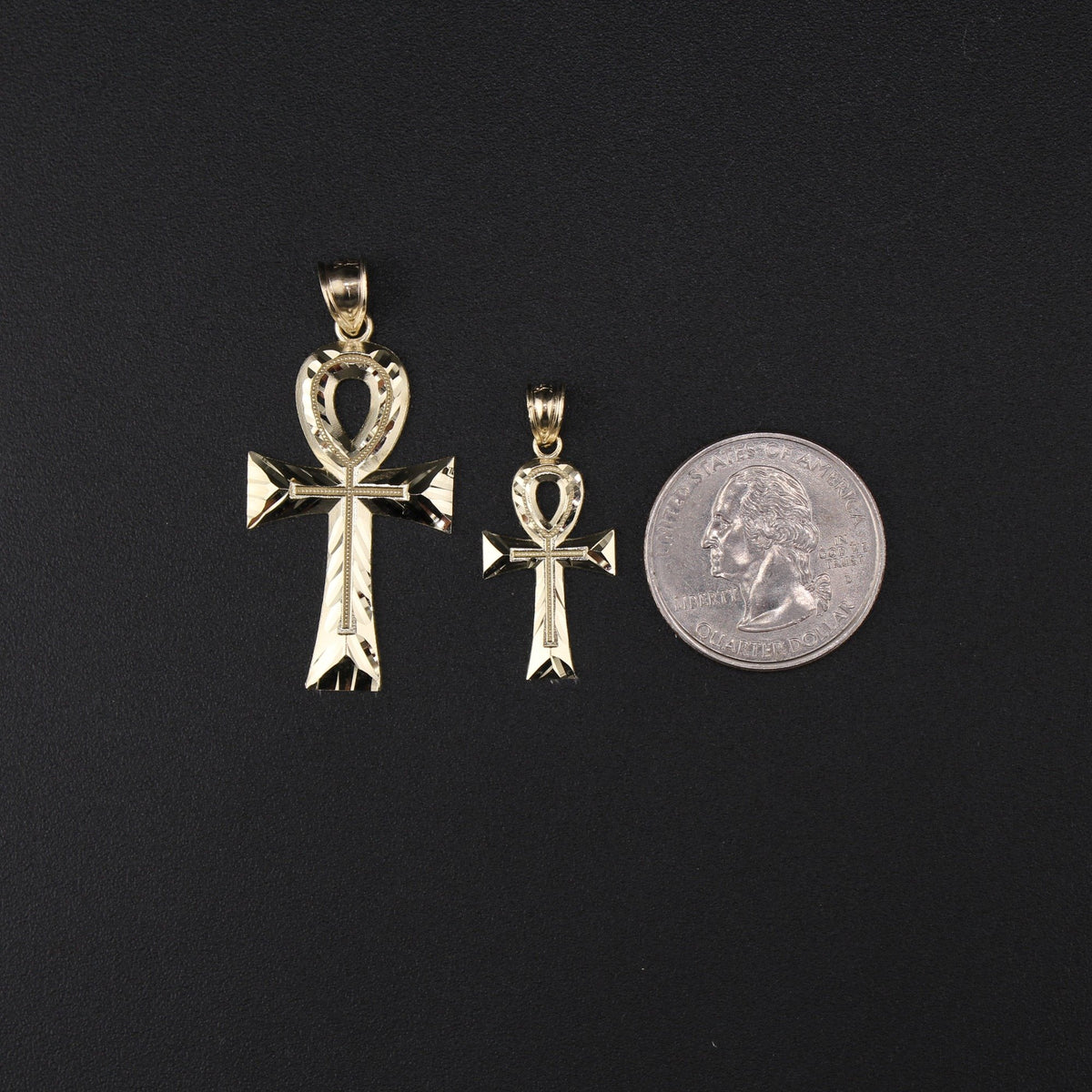 10K YG Cross Pendant