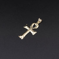 10K YG Cross Pendant