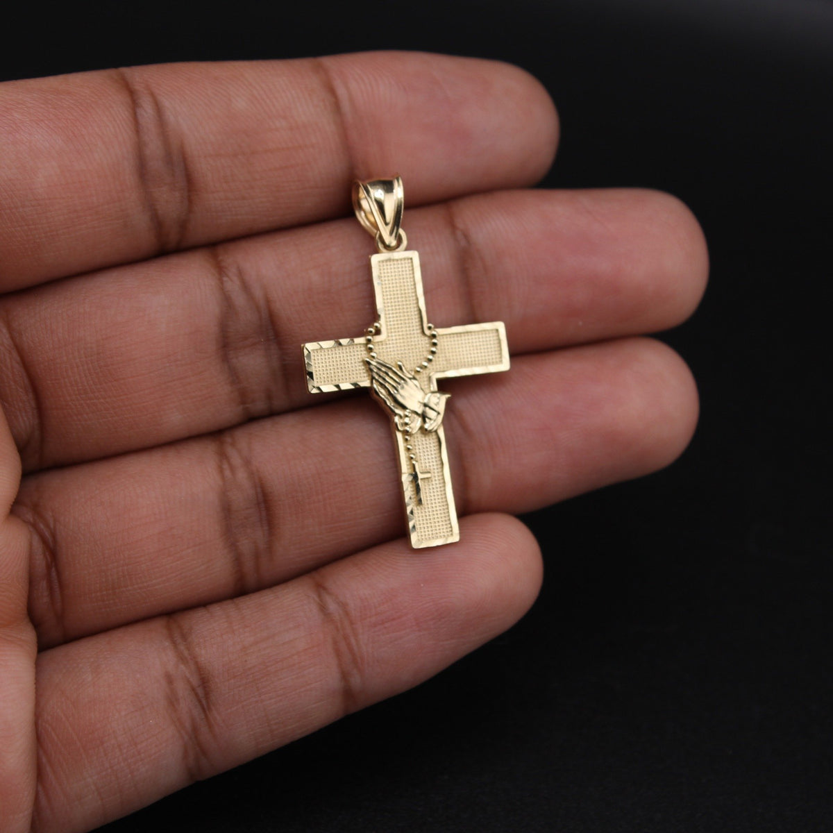 10K YG Cross Pendant