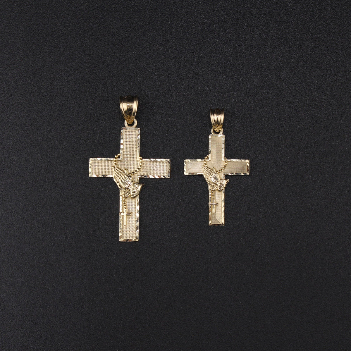 10K YG Cross Pendant