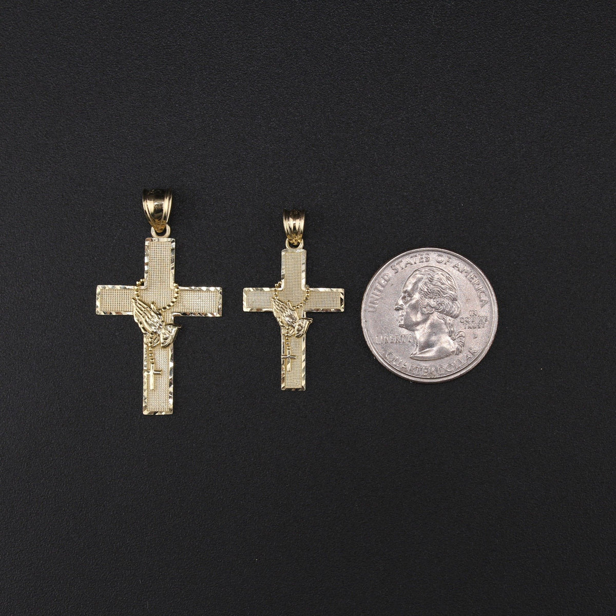 10K YG Cross Pendant