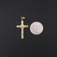 10K YG Cross Pendant (2.9g)