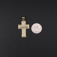 10K YG Cross Pendant (4.2g)