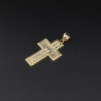 10K YG Cross Pendant (4.2g)