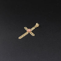 10K YG Cross Pendant (2.2g)