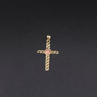 10K YG Cross Pendant (2.2g)