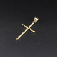 10K YG Cross Pendant (1.9g)