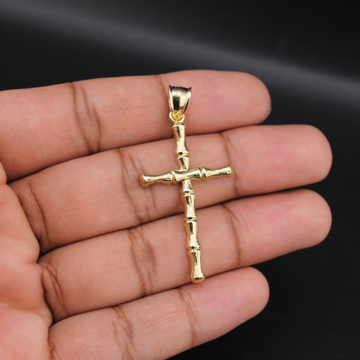 10K YG Cross Pendant (1.9g)