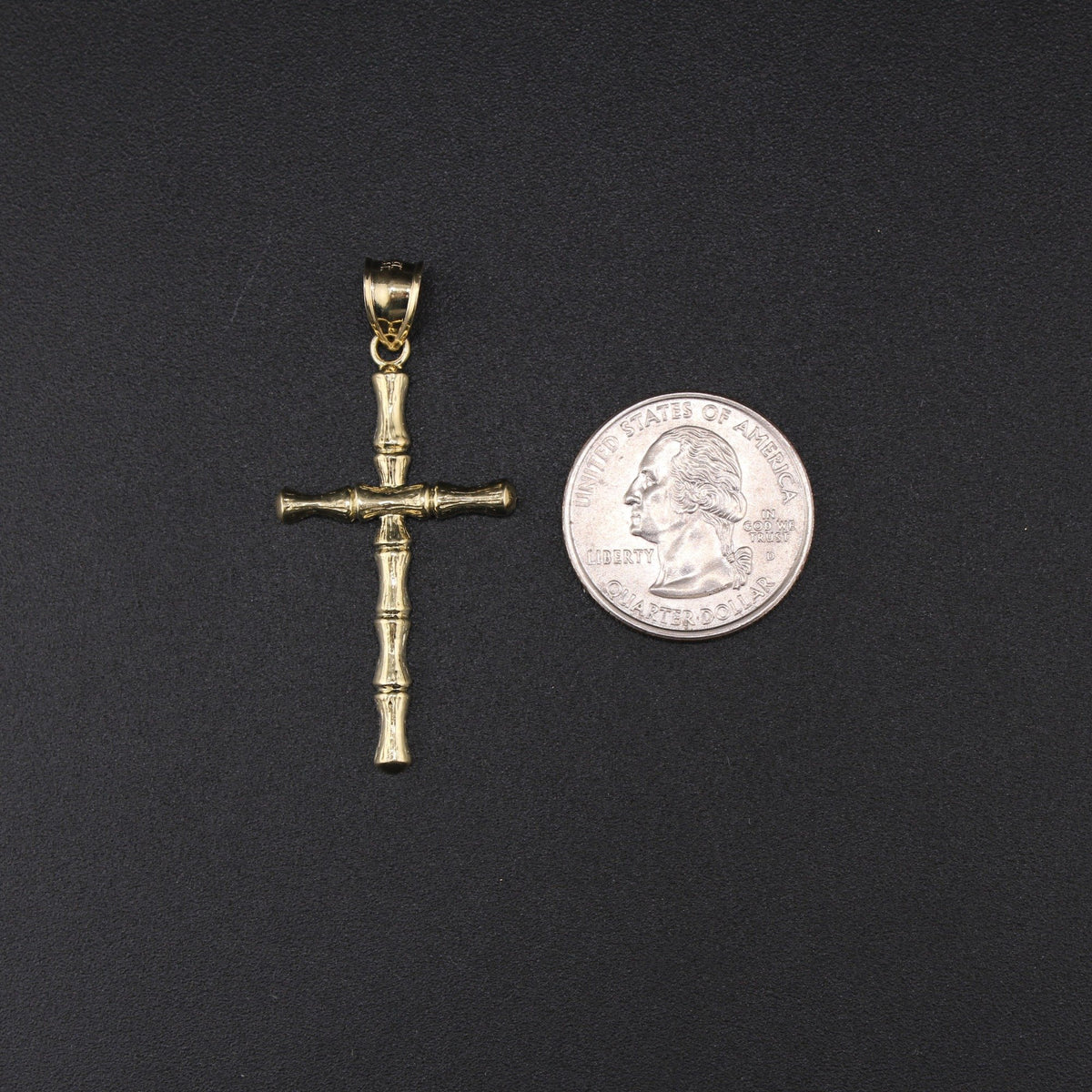 10K YG Cross Pendant (1.9g)