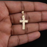 10K YG Cross Pendant (1.1g)