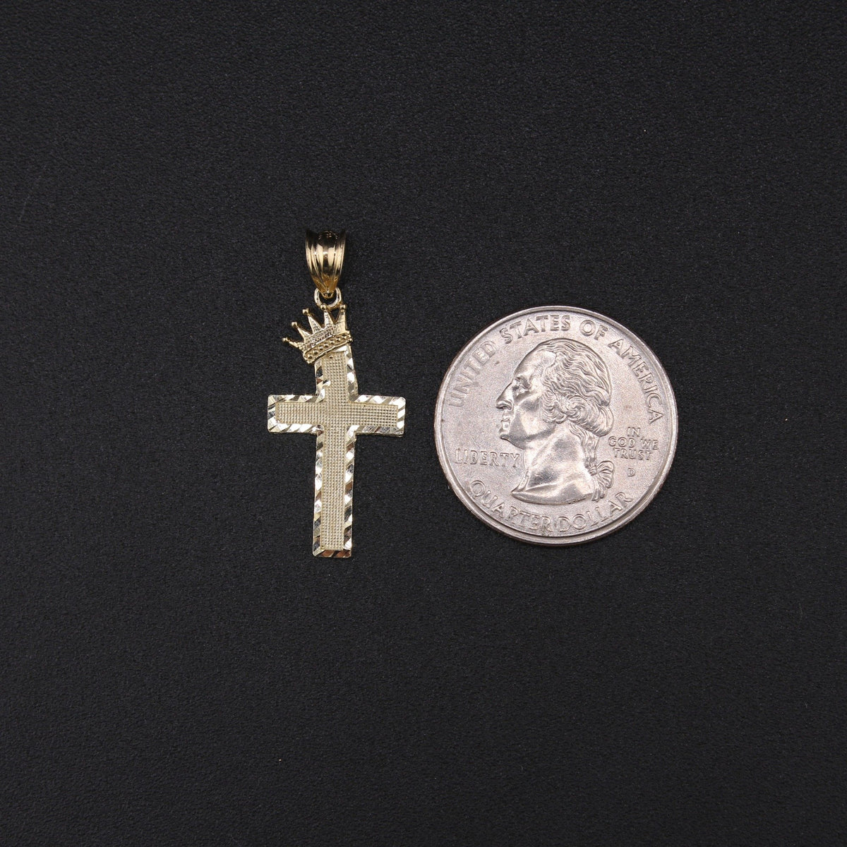 10K YG Cross Pendant (1.1g)