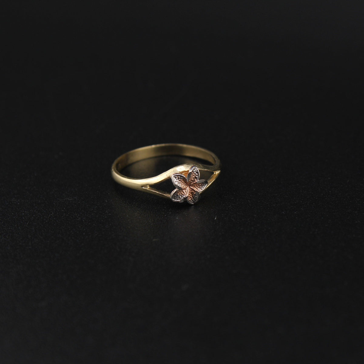 10K YG Flower Ring (1.2g)