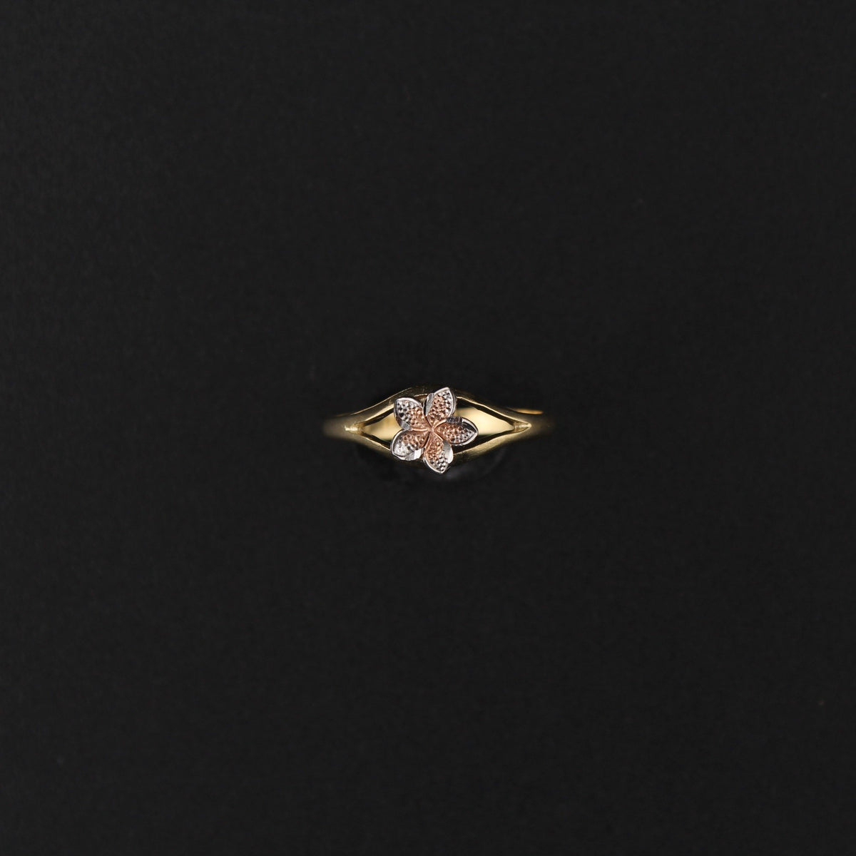 10K YG Flower Ring (1.2g)