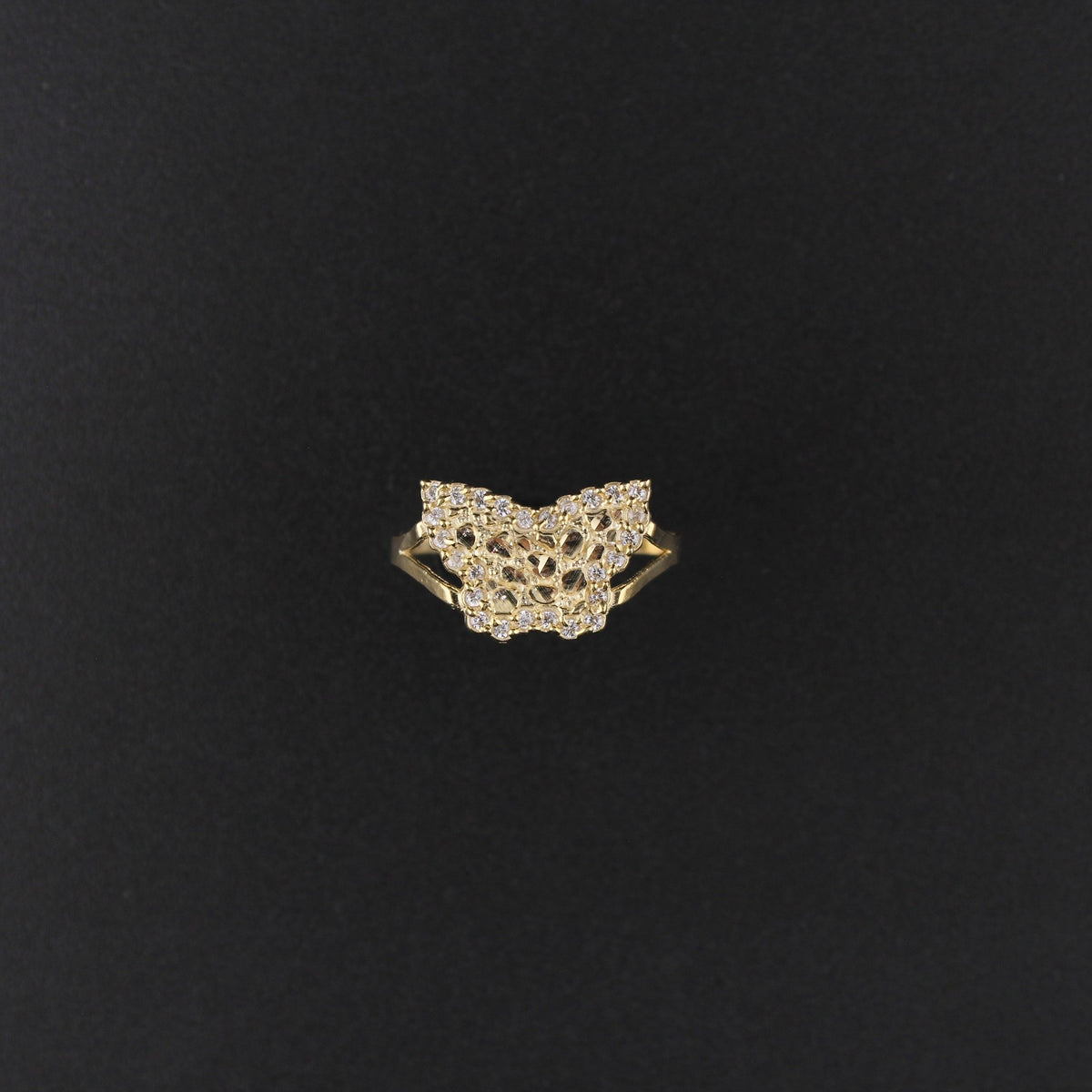 10K YG Butterfly Ring (1.5g)