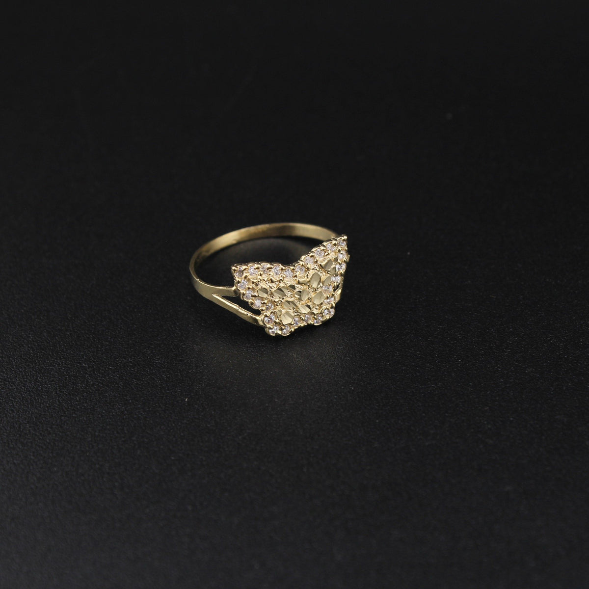 10K YG Butterfly Ring (1.5g)